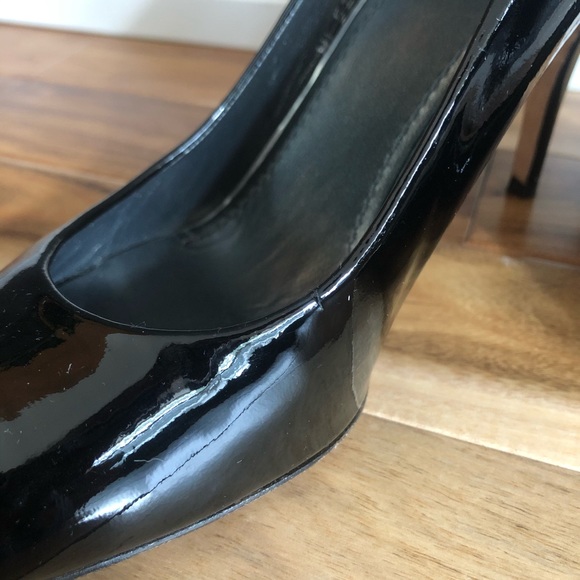 Weitzman Patent Peep Toe Pumps - Picture 8 of 10
